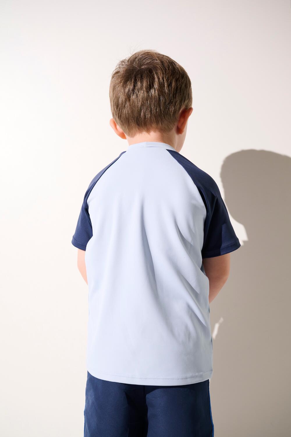 T-shirt de bain anti-UV manches courtes Enfant (5-14 ans) Bleu, Fidji 6/7