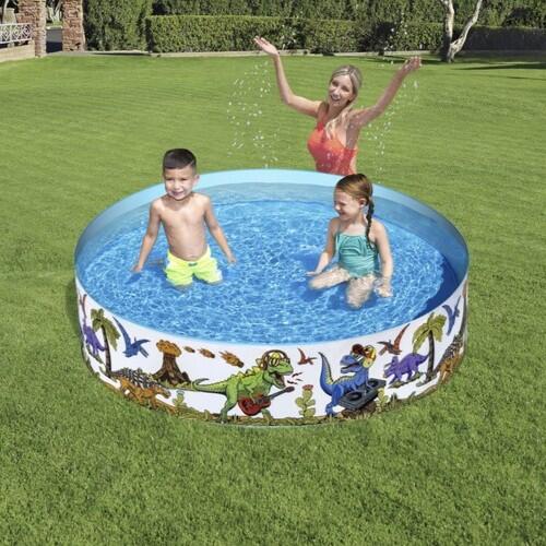 Piscina cu perete rigid, 1.83 x 0.38 m, perete din PVC, podea de vinil