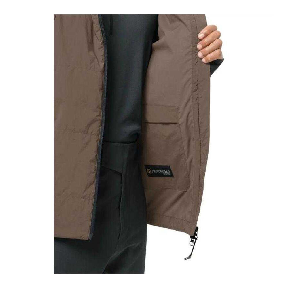 Giacca Uomo Jack Wolfskin Bike Commute Marrone 3/4