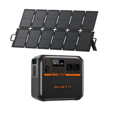 Kit powerstation bluetti ac180p met zonnepaneel 220 w