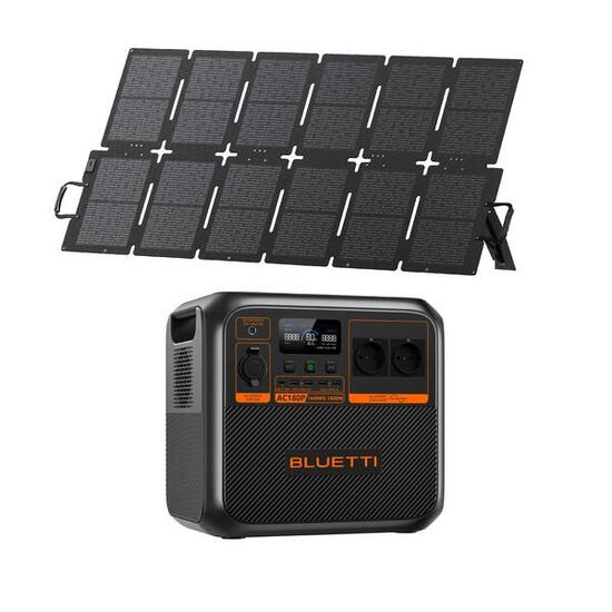Kit Powerstation BLUETTI AC180P mit Solarpanel 220 W (0% MwSt)