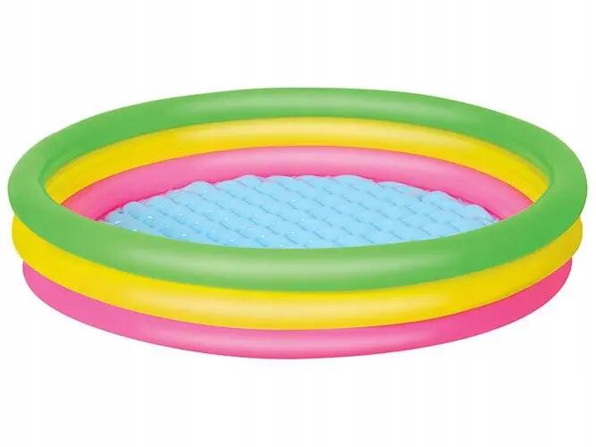 Piscina gonflabila, multicolora, cu inele, dimensiune 152 x 30 cm 2/5