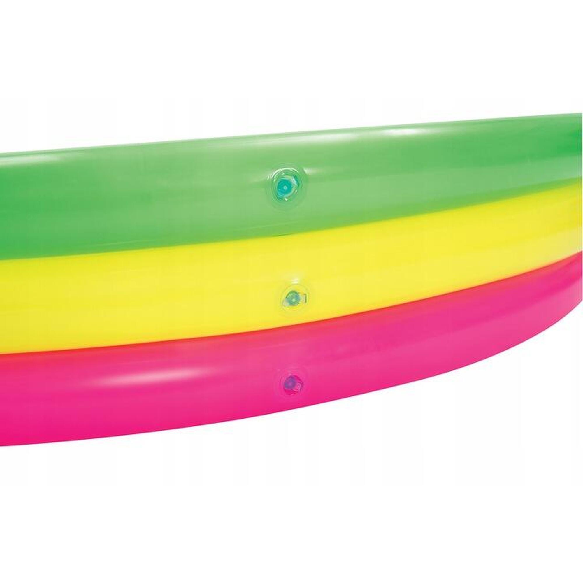 Piscina gonflabila, multicolora, cu inele, dimensiune 152 x 30 cm