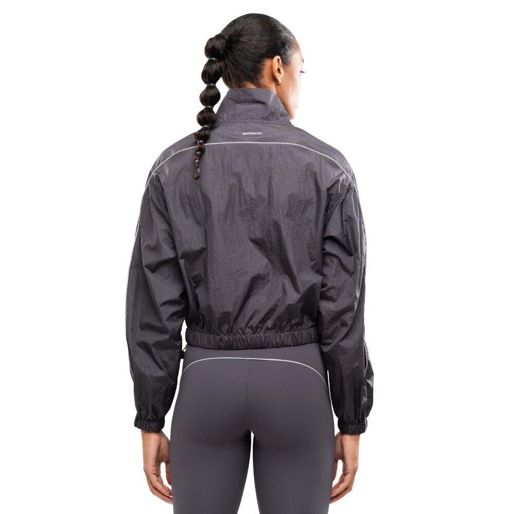 Women Fitness ’s lightweight running jacket Ueno Dark Gray Grey 2/7