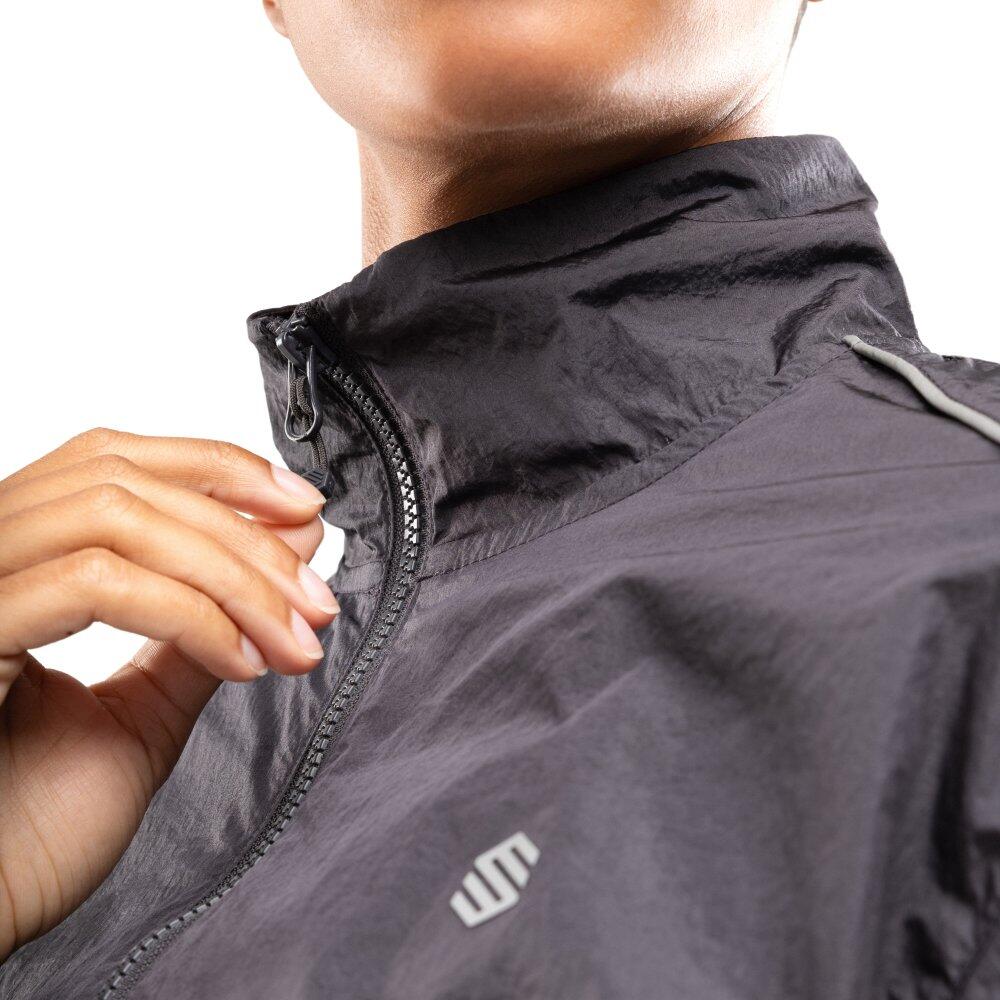 Women Fitness ’s lightweight running jacket Ueno Dark Gray Grey 5/7