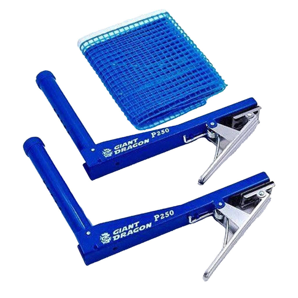 Giant Dragon Clip Table Tennis Net Set (Blue)