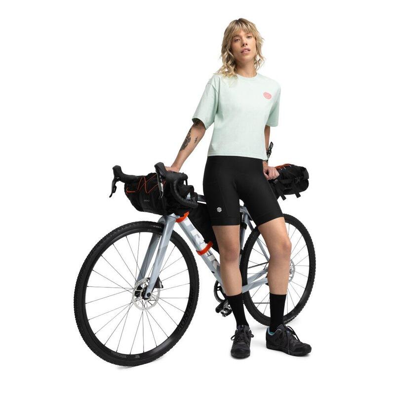 Femei relaxat se potrivesc cu mânecă scurtă bikepacking T-shirt Reef Light Gr