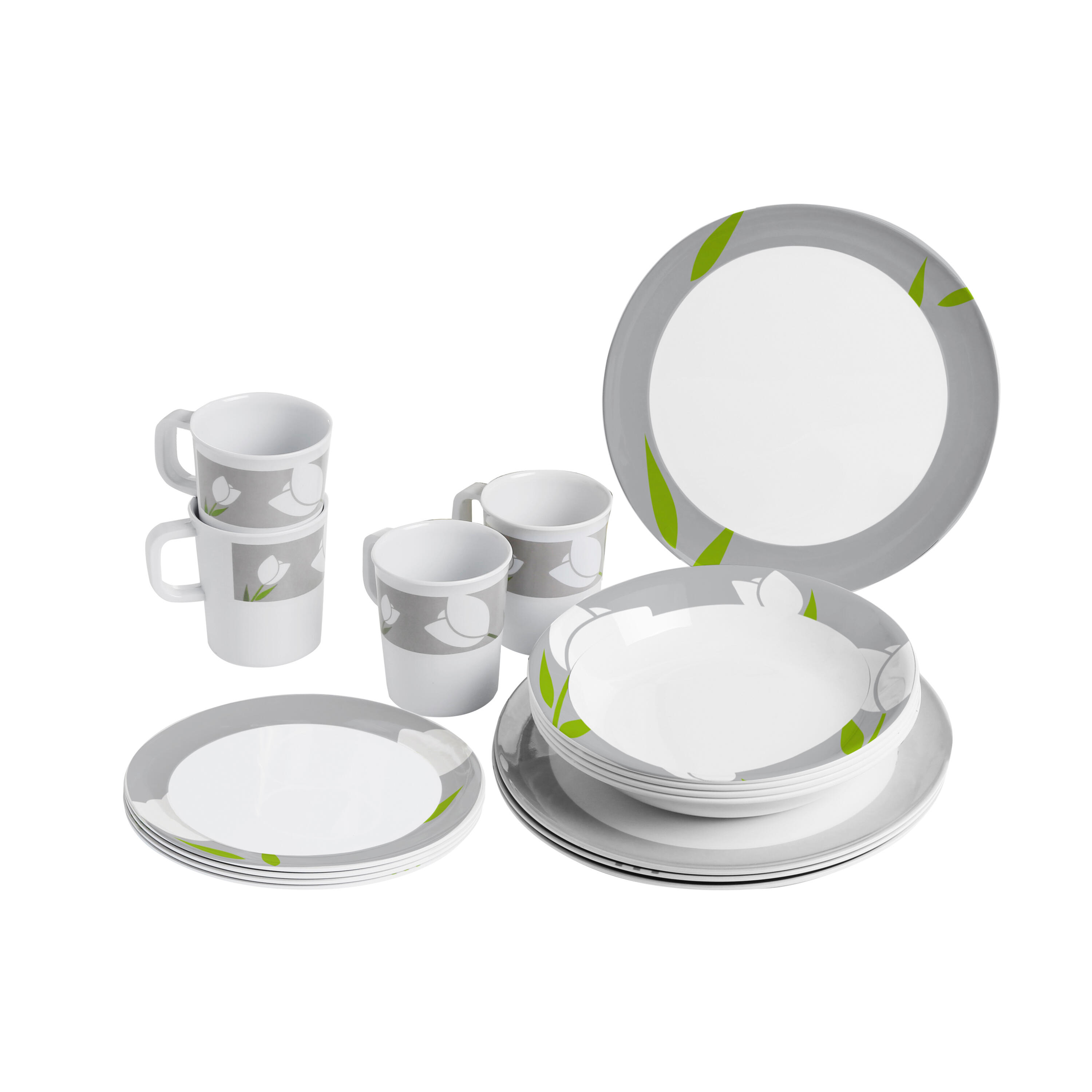 Brunner Tulip set stoviglie 16 pezzi in melamina 2/3
