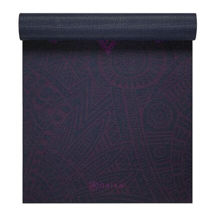 Tapis De Yoga Motif/style Cadran Solaire (Prune)