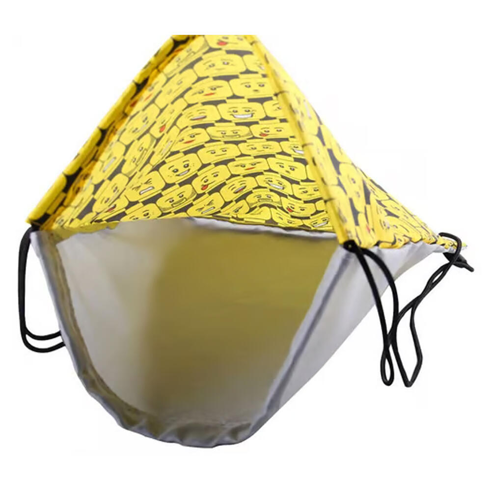 Mochila de Cuerdas Diseño Minifigura para Niños/Niñas 11 L Negro, Amarillo 3/3