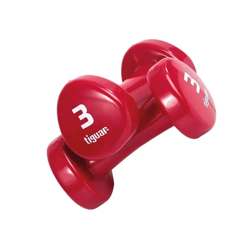 Haltère Motif/style Ergonomique (Rouge) 2/2