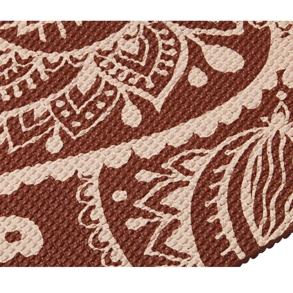 Tapis De Yoga Motif/style Fleur Cadran Solaire (Rouille) Taille unique 3/5