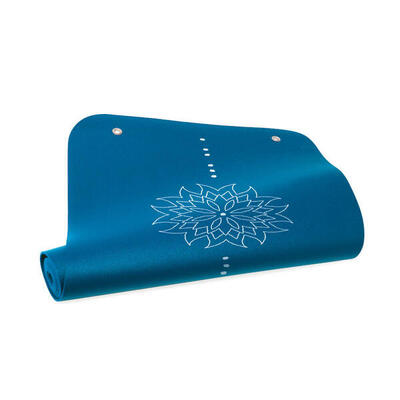 Basis bedrukte yogamat (blauw)