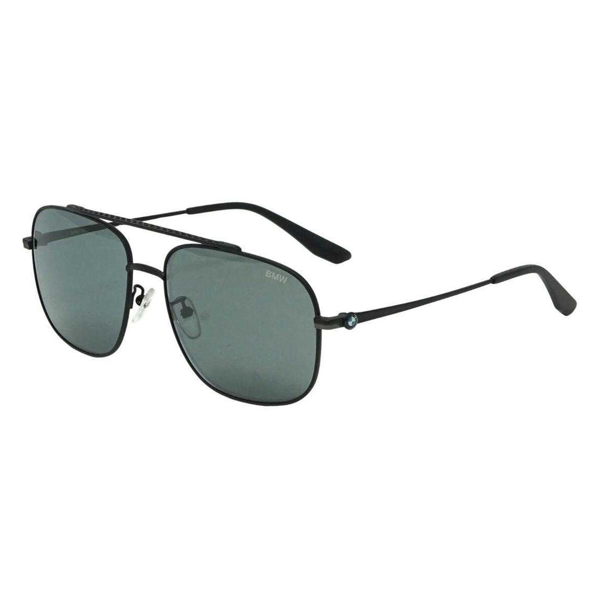 Mens Matte Pilot Sunglasses (Black) 3/3