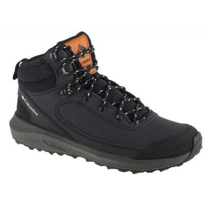 Heren trailstorm leren wandelschoenen (zwart)