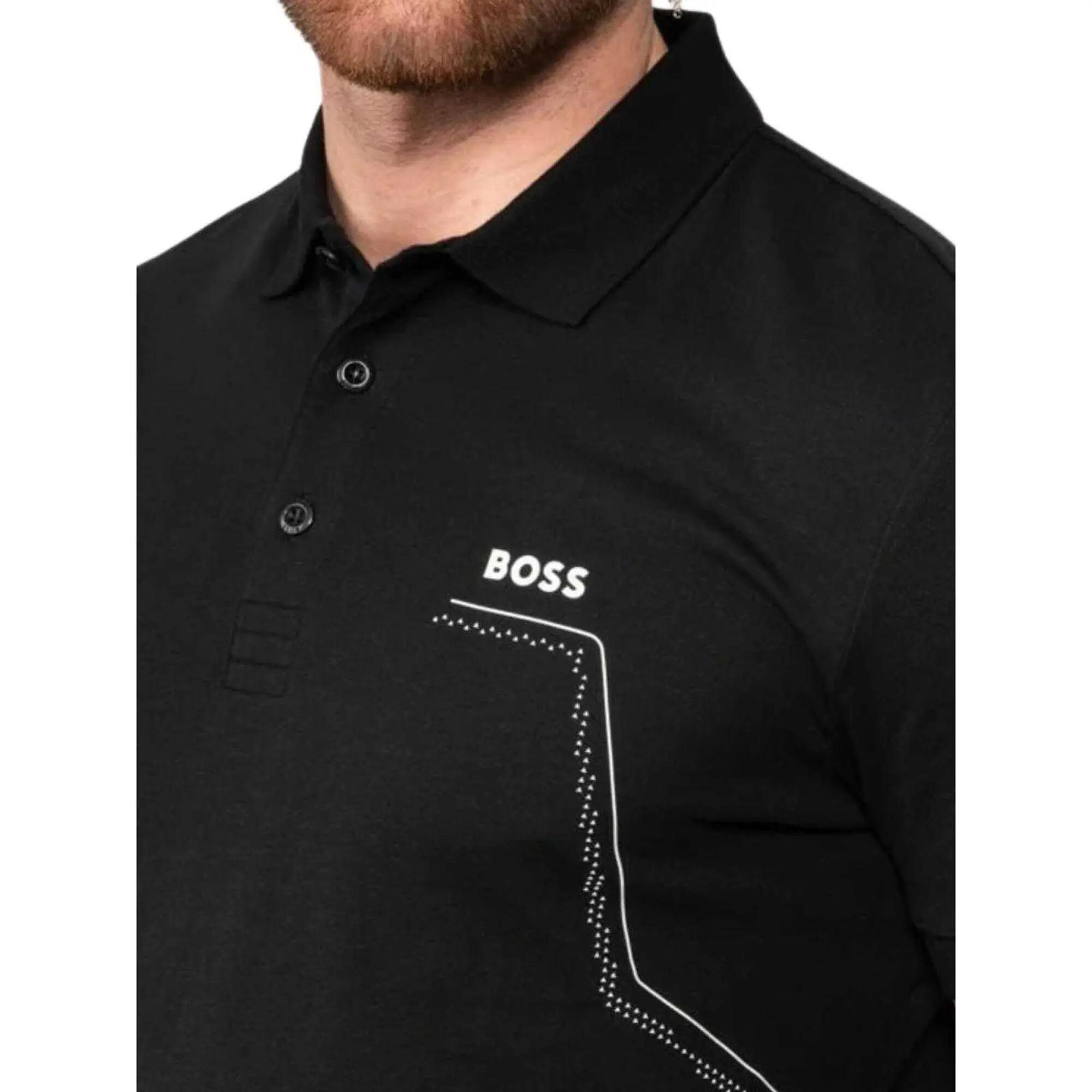 Polo Motif/style Imprimé Homme (Noir) 4/5