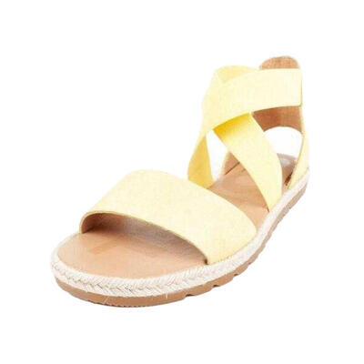 Dames ella ii glad volnerfleder sandalen (geel)