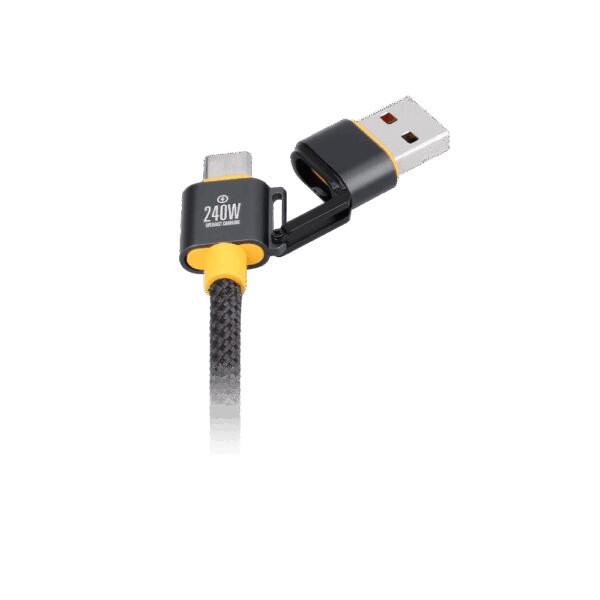 WakaWaka Connect Pro 5-in-1 Multi-Charging Cable - 2m - Grey 5/6