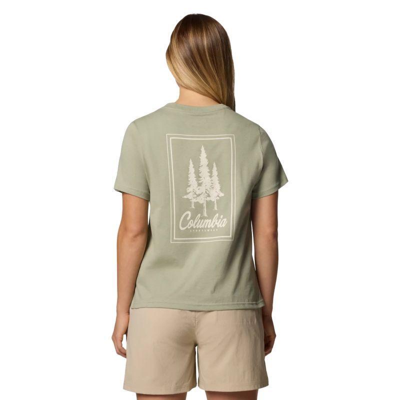 Maglietta Grafica Donna Columbia Rolling Bend Verde 3/3