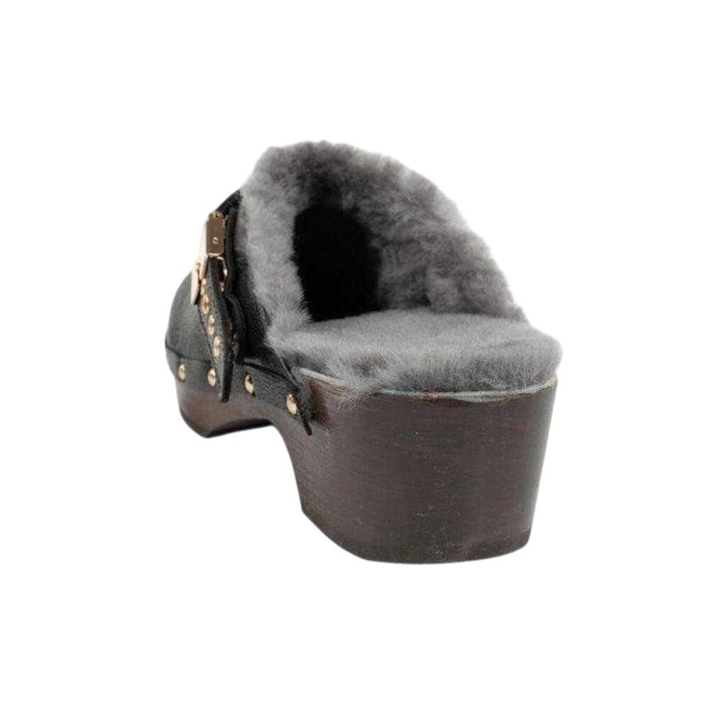 Zoccoli PelleDonna Scholl Iconic Nero 2/7