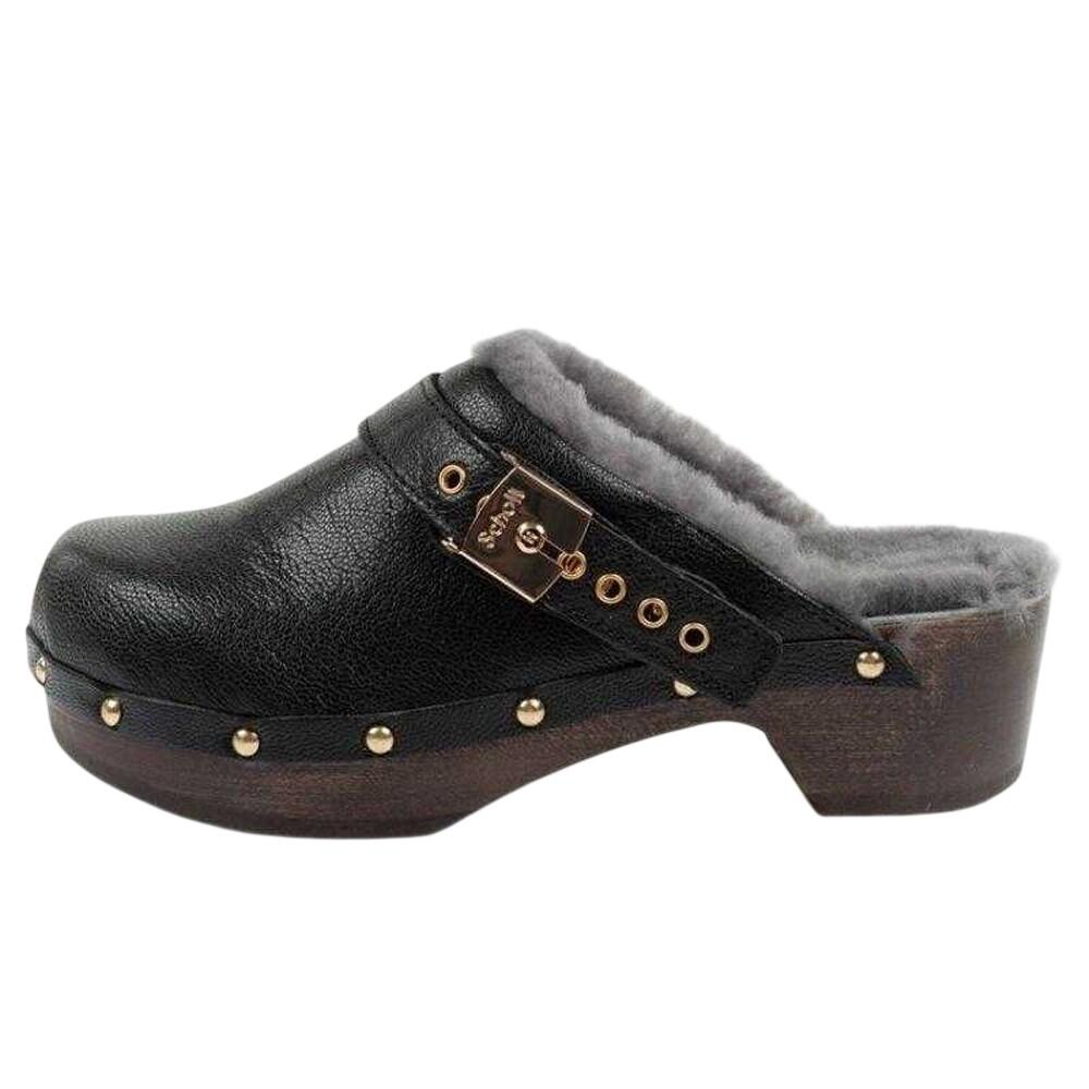 Zoccoli PelleDonna Scholl Iconic Nero 4/7