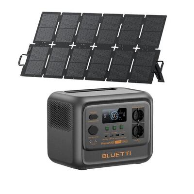 Kit draagbaar powerstation bluetti premium 100 v2 + zonnepaneel 220 w