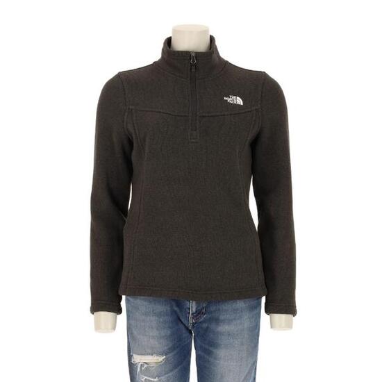 Second life - Damen TNF Grauer Fleece-Pullover - Wie neu