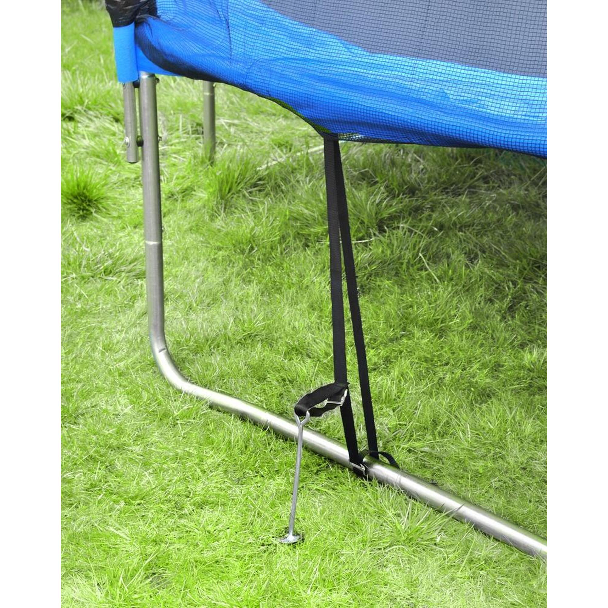 Set 4 ancore pentru fixarea trambulinei, 30 cm, dimensiune centura 135 cm