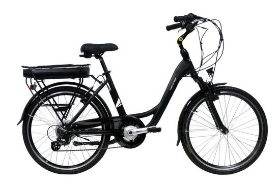 DENVER E200 24" ZWARTE STADSFIETS VOOR ELKE ROUTE