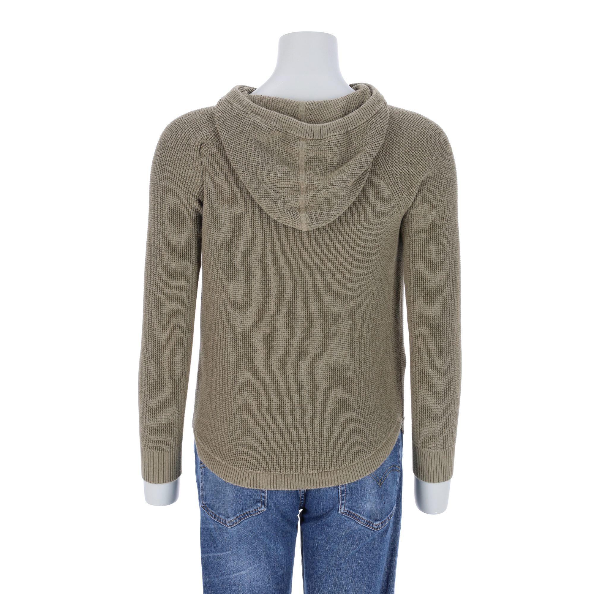 Segunda Vida - Sweatshirt com Capuz Feminino Khaki - Em muito bom estado 2/7