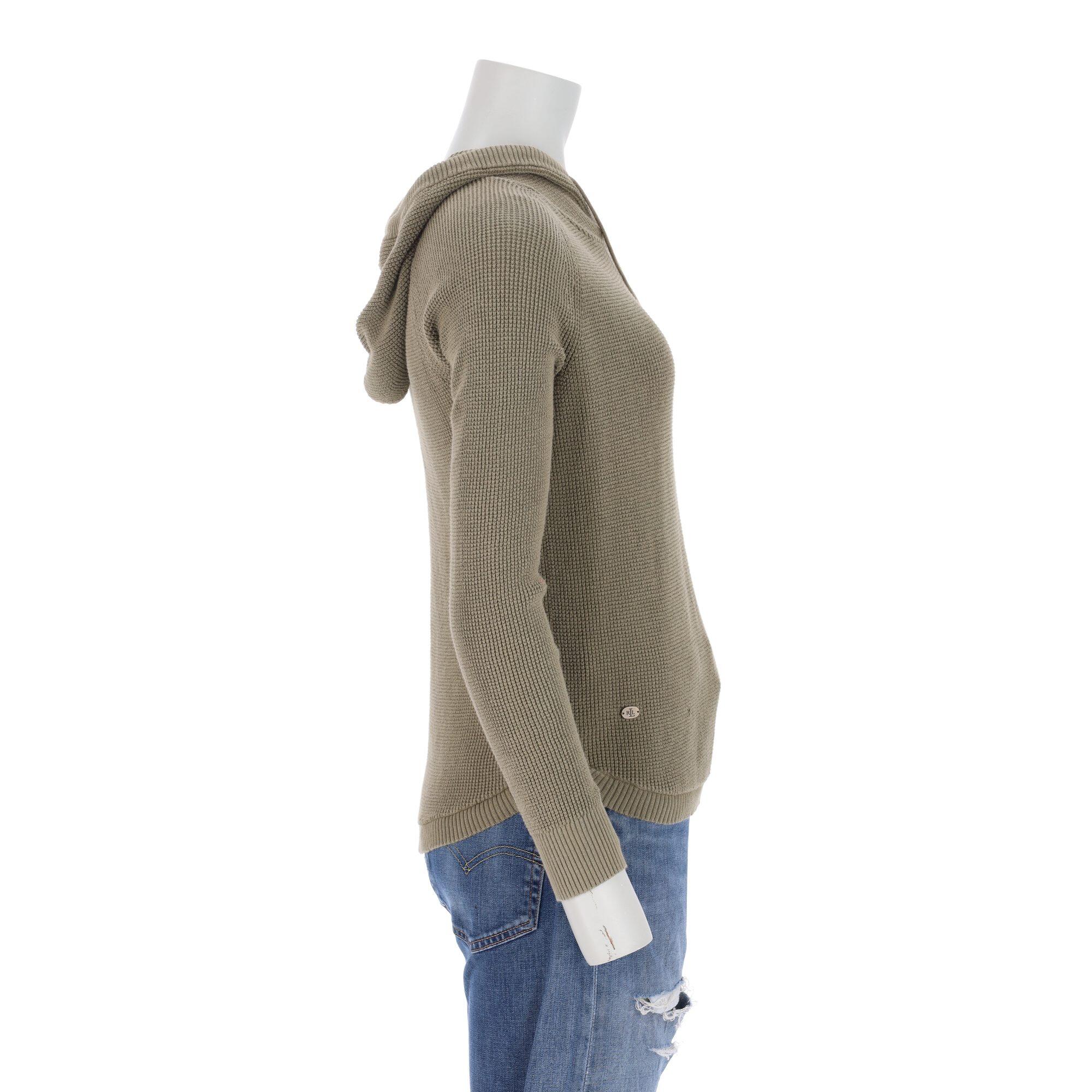 Segunda Vida - Sweatshirt com Capuz Feminino Khaki - Em muito bom estado 5/7