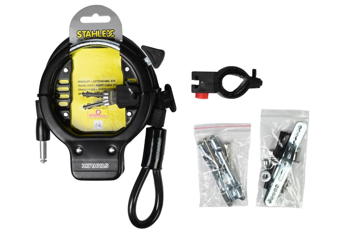 Fietsslot Ringslot met insteekkabel 8,5 mm 6/7