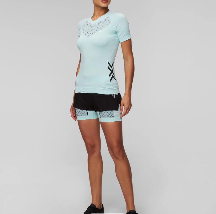 Koszulka biegowa damska X-Bionic Twyce Run Shirt SS Blue