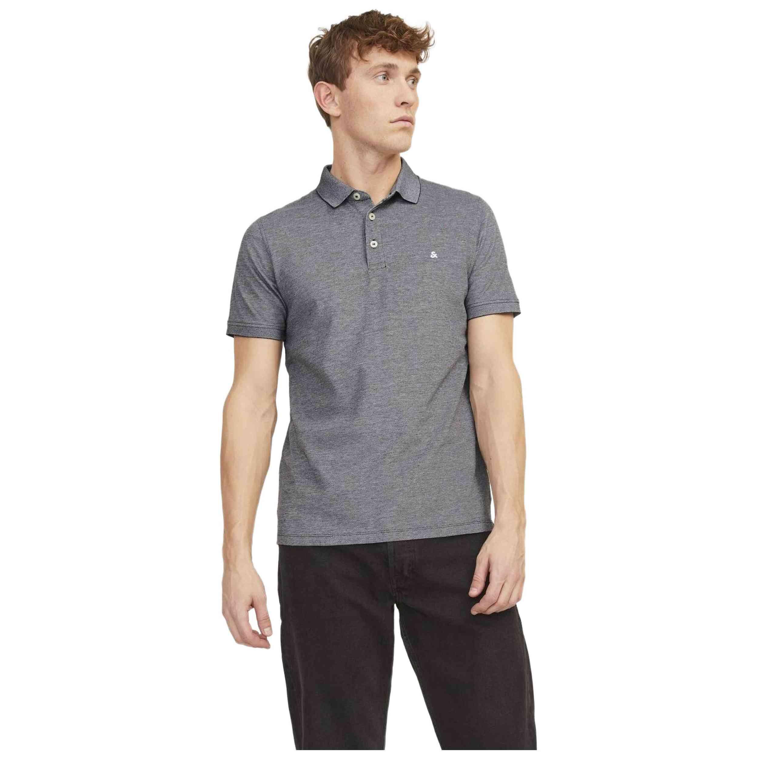 Polo à manches courtes Jack&jones modèle 12136668-ANTHRACITE pour homme 4/4