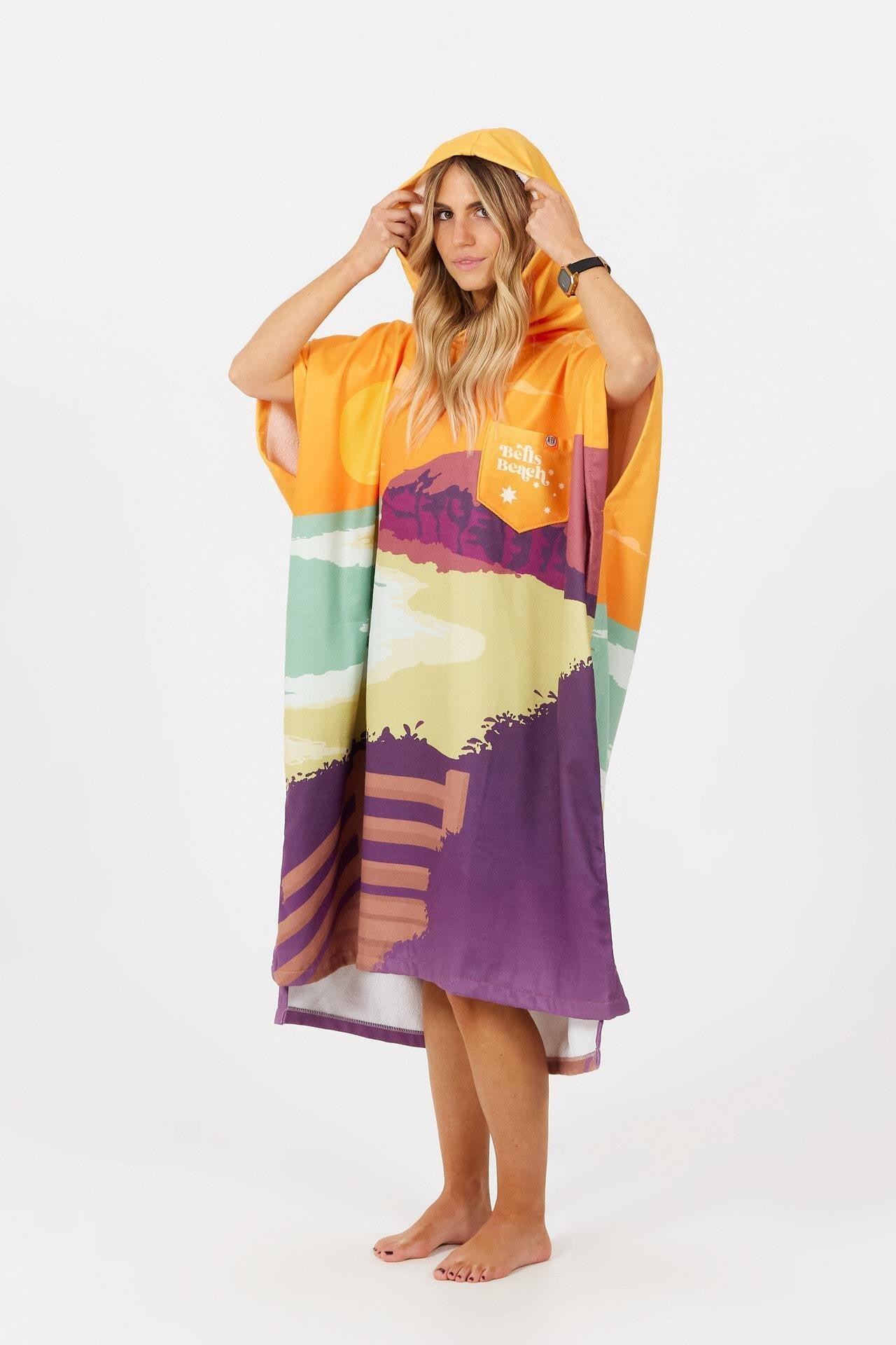 Poncho de surf para adultos - Destino: Bells Beach 3/4