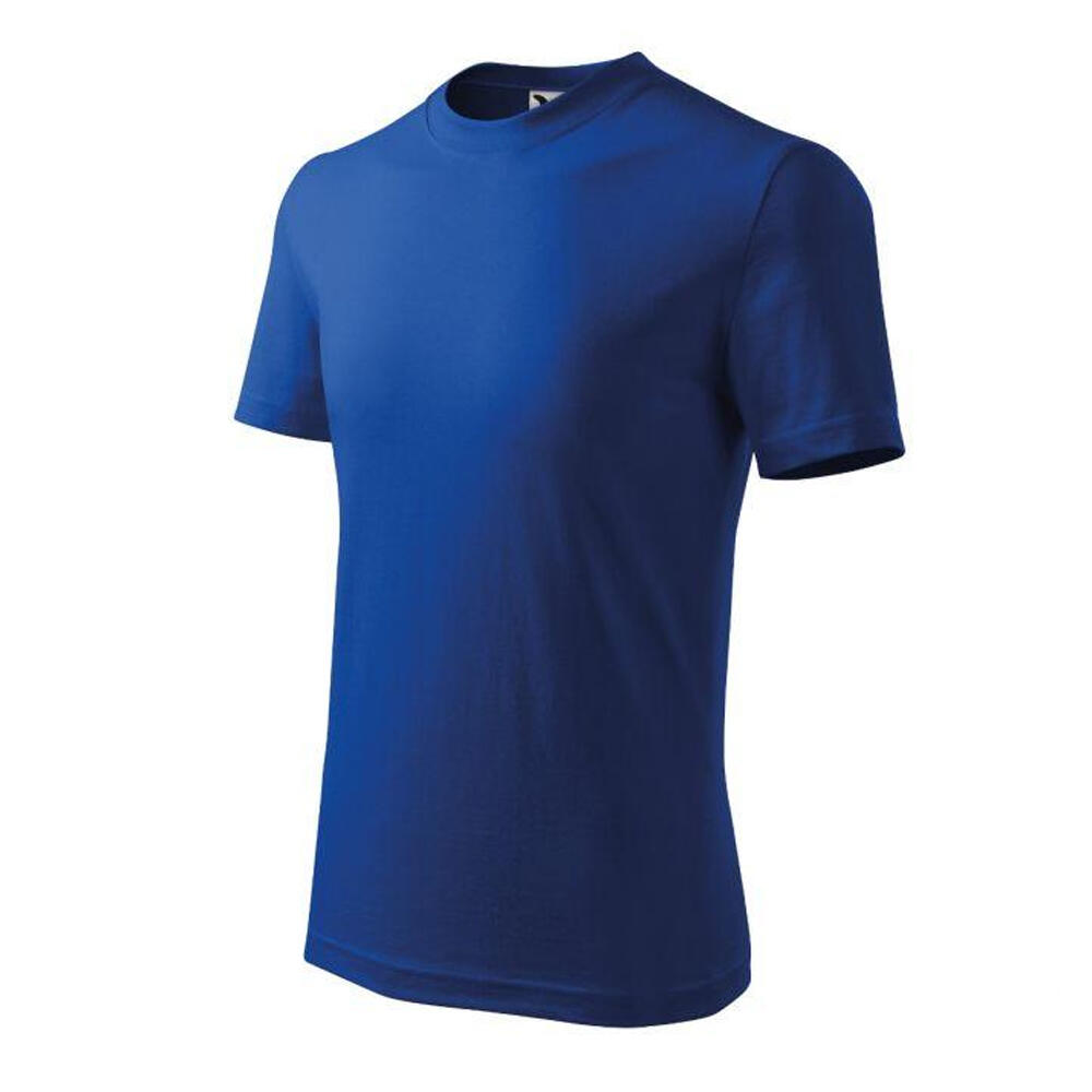 "Basic" TShirt für Kinder Damen und Herren Blau 3/3