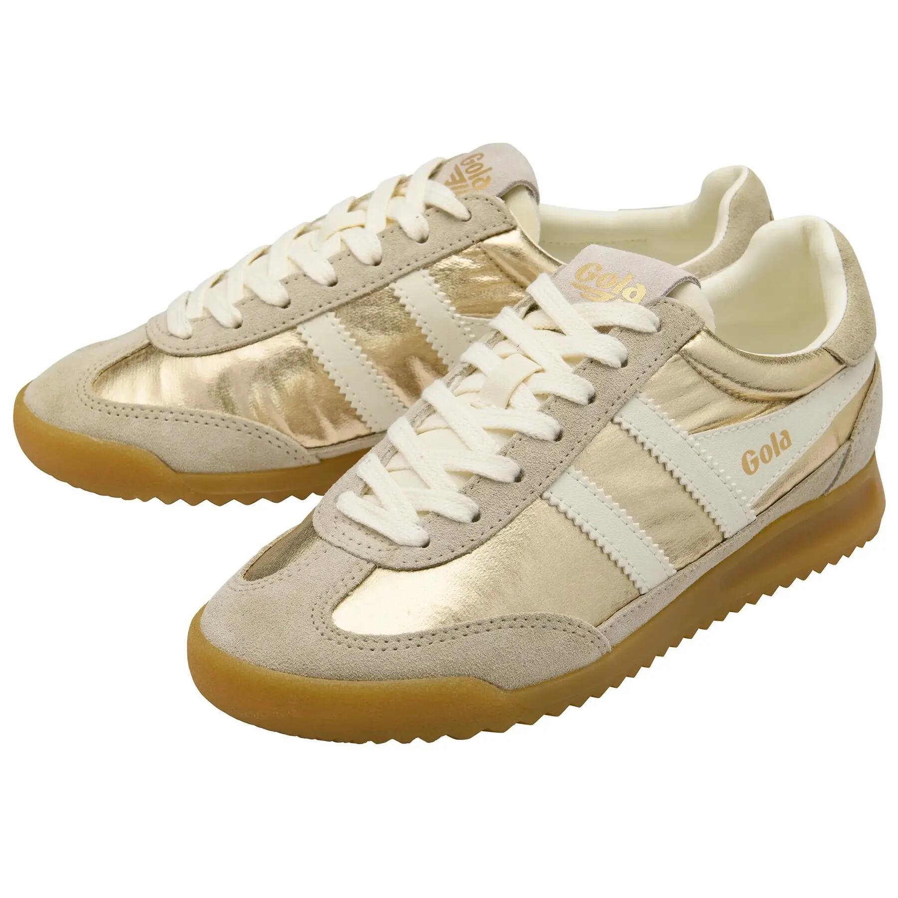 Baskets suède femme Gola Firefly Metallic 3/6