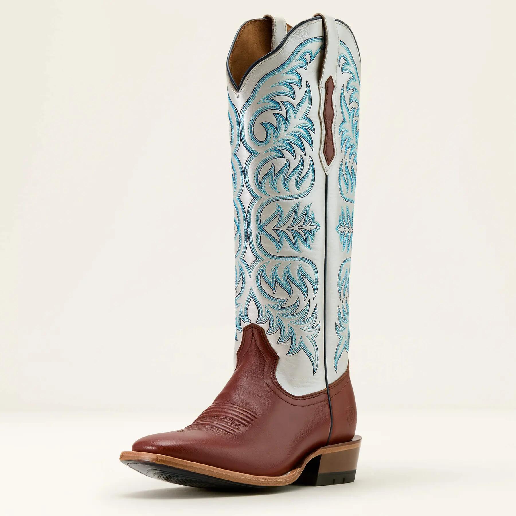 Leren westernlaarzen voor dames Ariat Futurity Blanche 2/5