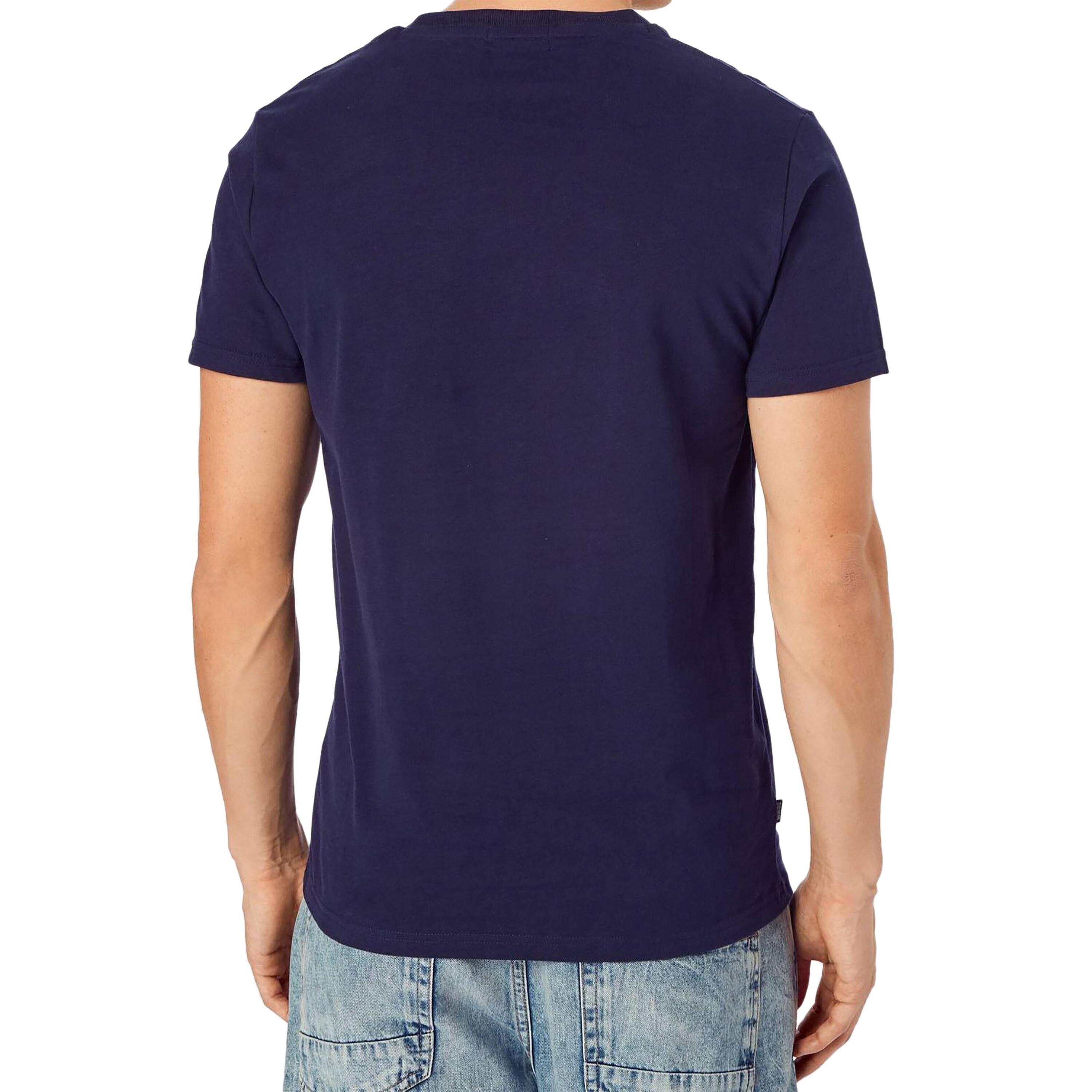T-shirt classique à col Superdry V en coton bio 2/3