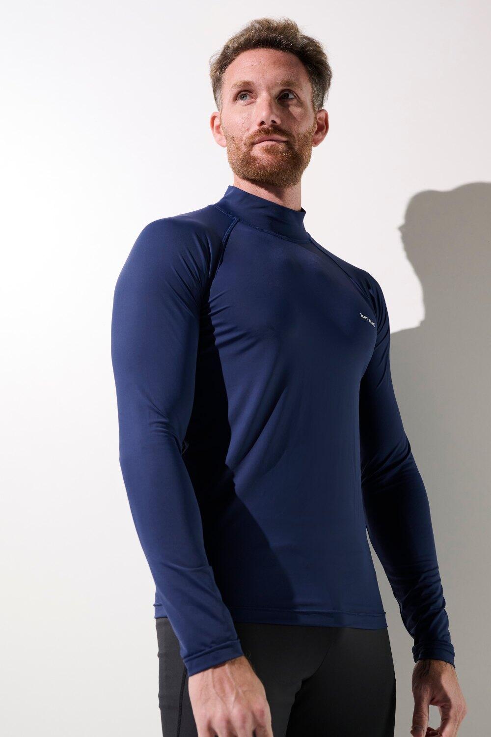 T-shirt de bain anti-UV Homme Bleu, Malibu, UPF 50+ 3/7