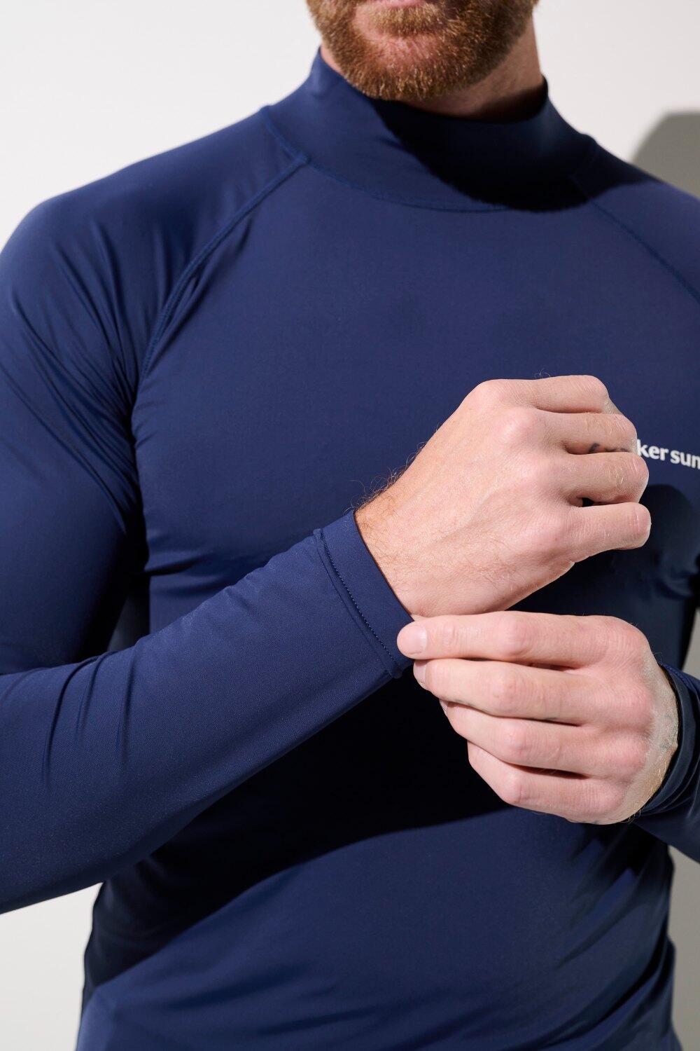 T-shirt de bain anti-UV Homme Bleu, Malibu, UPF 50+ 5/7