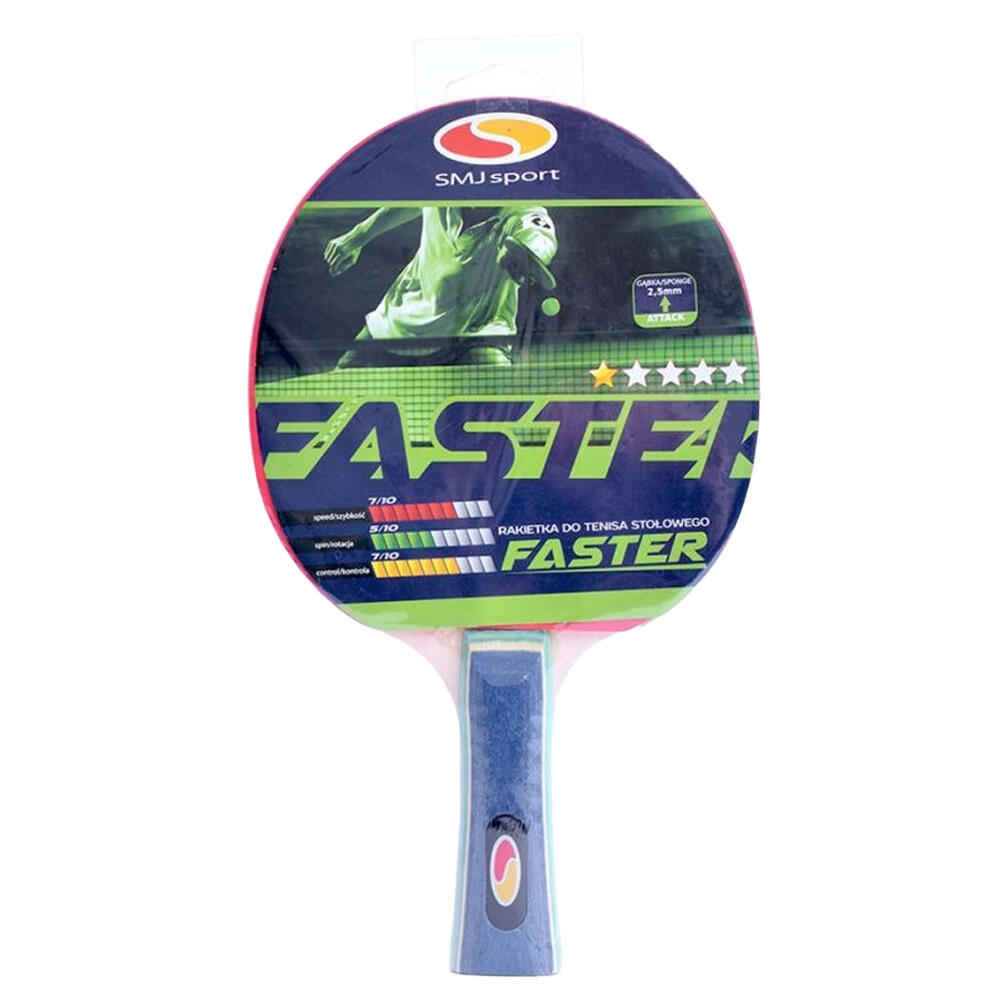 Mazza Da Ping Pong SMJ Sport Faster Blu Rosso 3/3