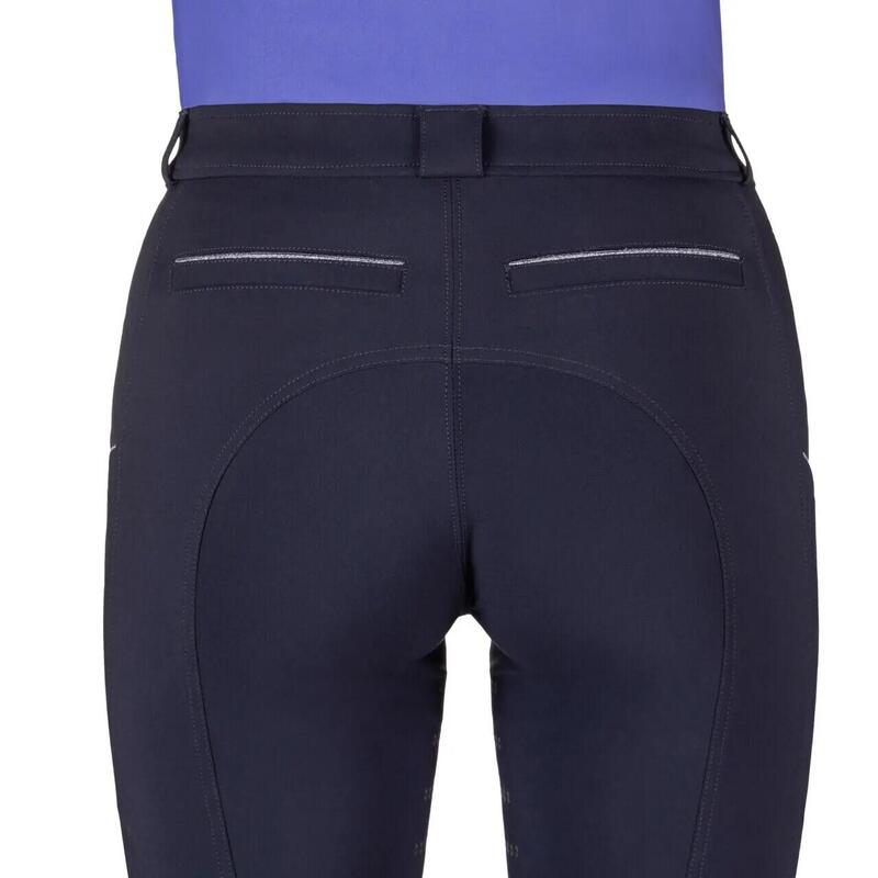 Pantalon echitație QHP Nyomi cu grip pe picioare