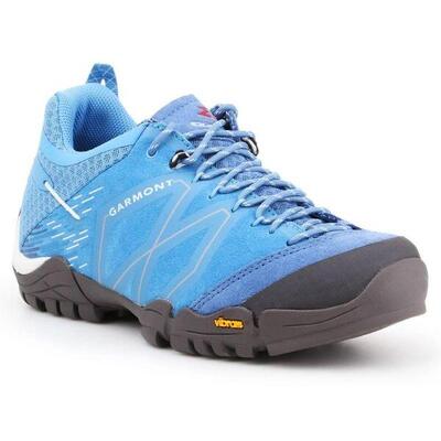 Dames sticky stone chamois leren trainers (blauw)