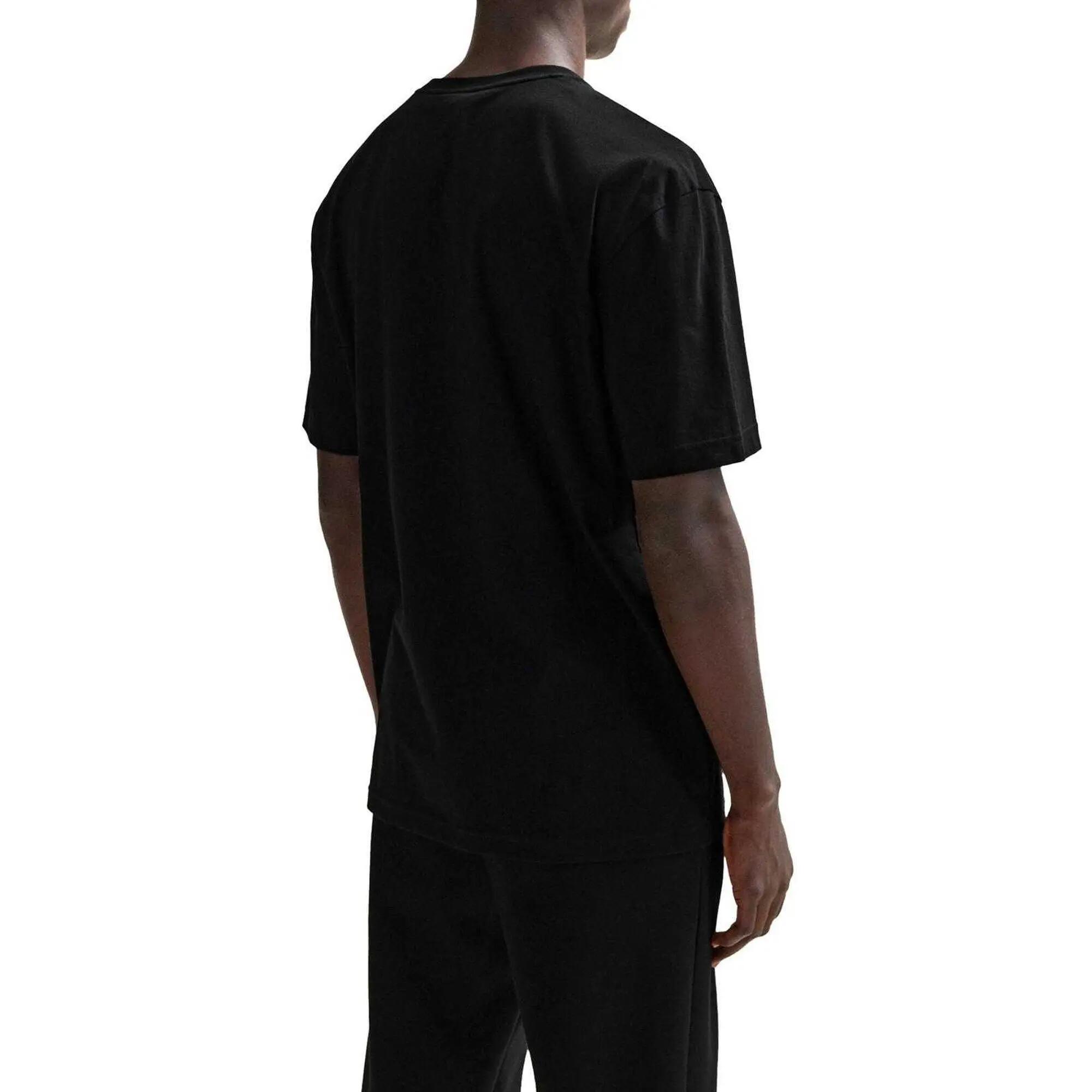 Maglietta Regolare Logo Uomo Boss Nero 3/5