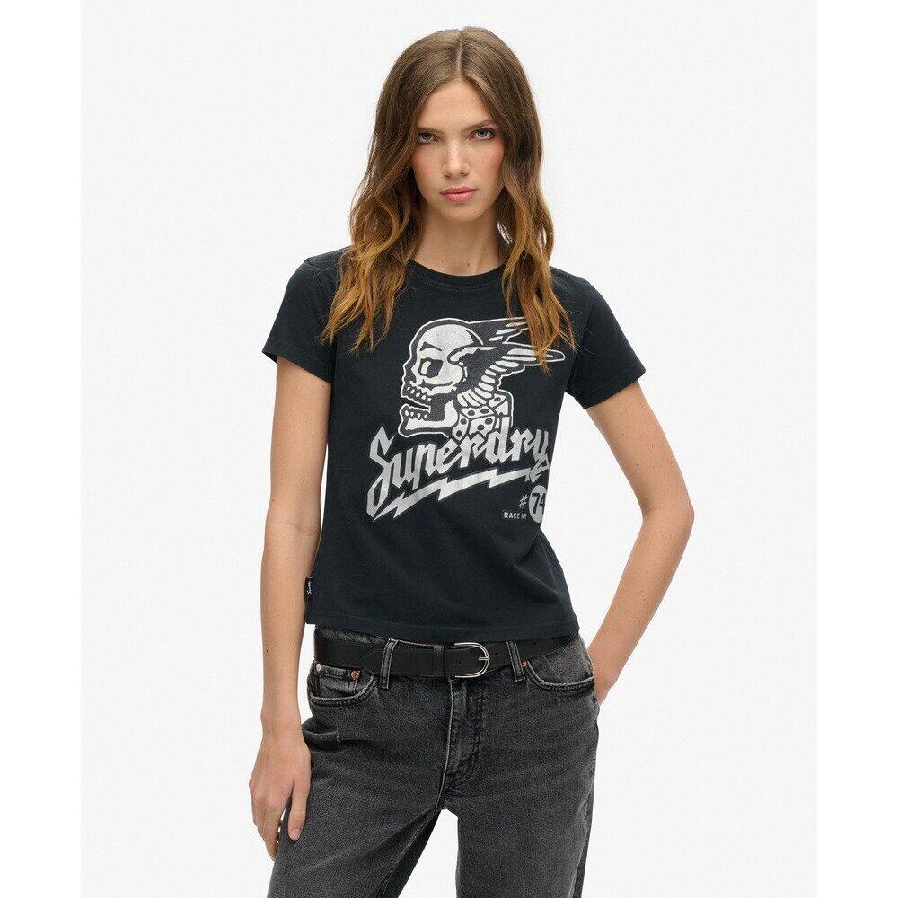 T-shirt ajusté à illustration fantaisie femme Superdry Poster 2/6