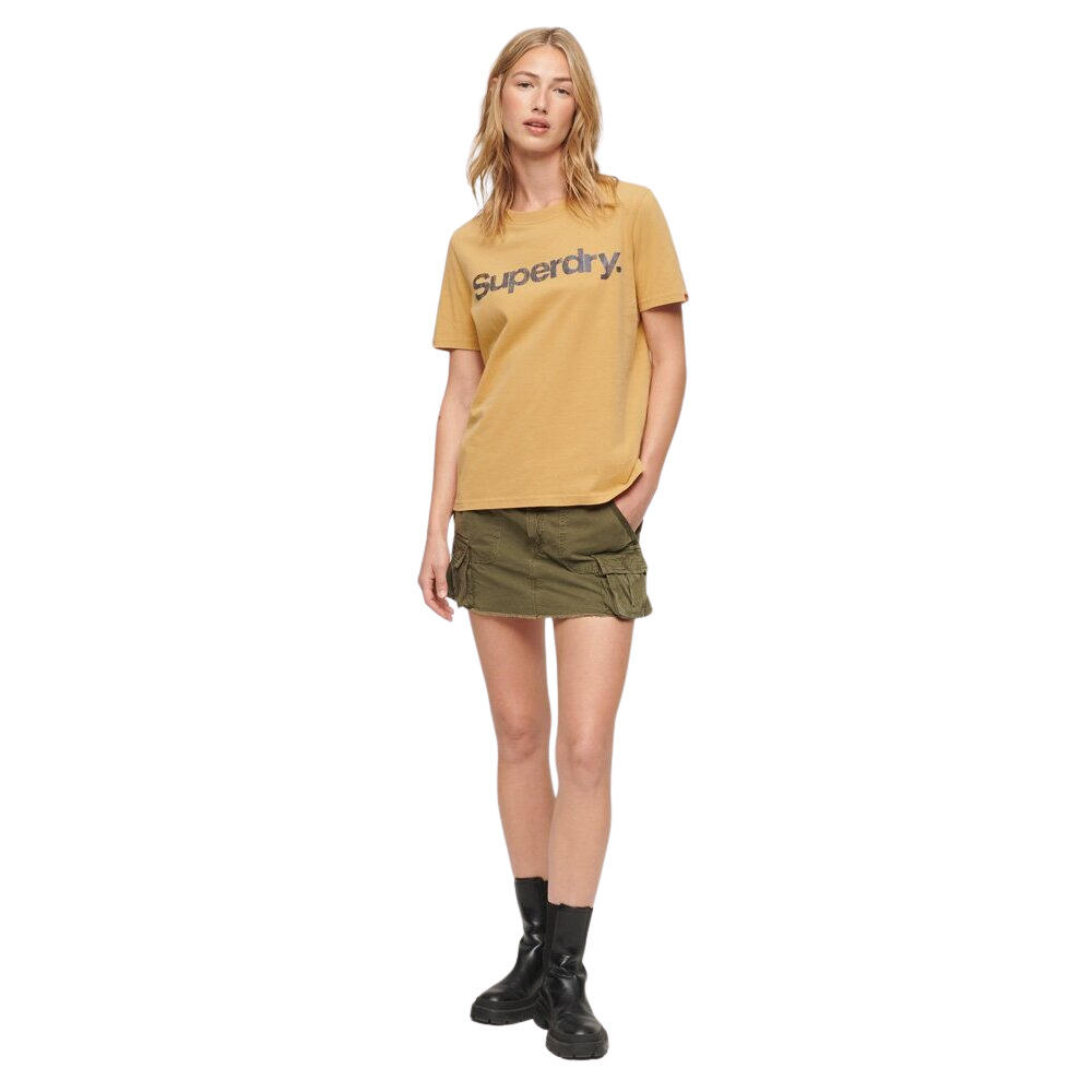 T-shirt à logo métallisé femme Superdry Core 3/6