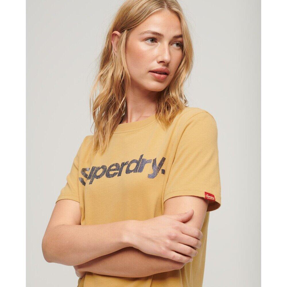 T-shirt à logo métallisé femme Superdry Core 4/6