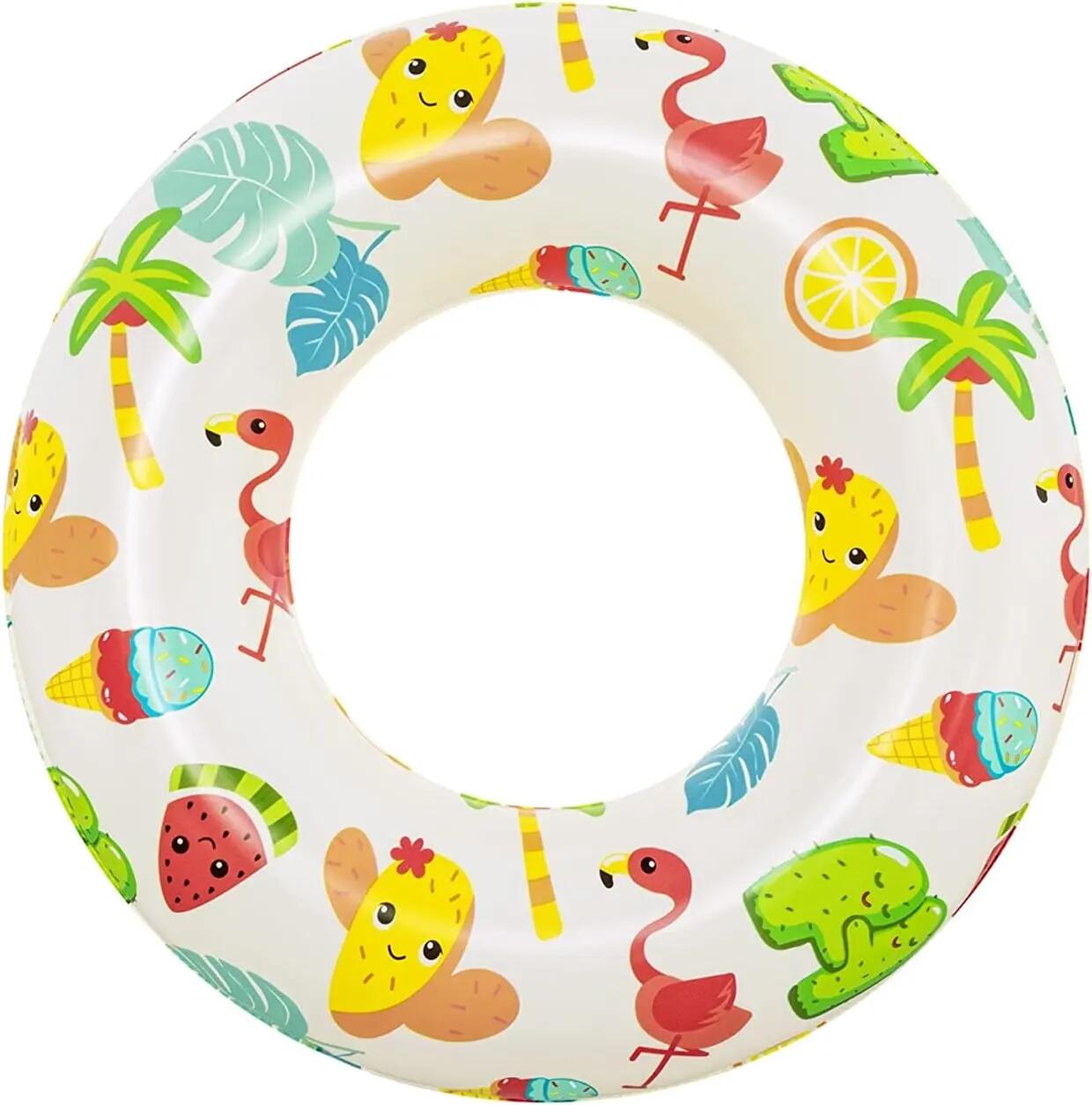 Set piscina gonflabila pentru copii, colac si minge, 122×20 cm, 137 L 3/7