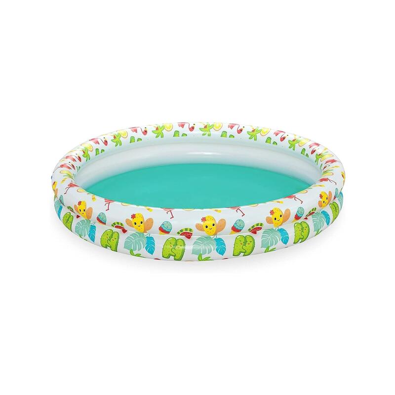 Set piscina gonflabila pentru copii, colac si minge, 122×20 cm, 137 L
